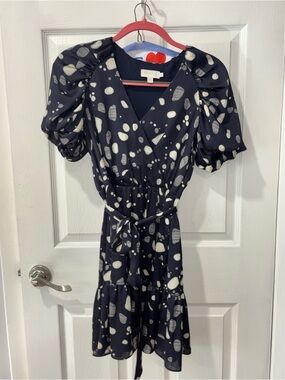 Ted Baker Navy and White Dress